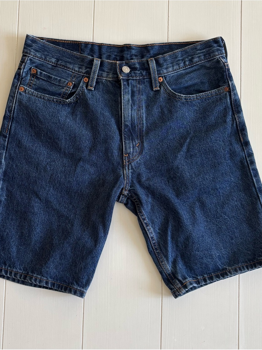 Classic Levi’s Men’s Denim Shorts in Dark Blue NWOT Size 33